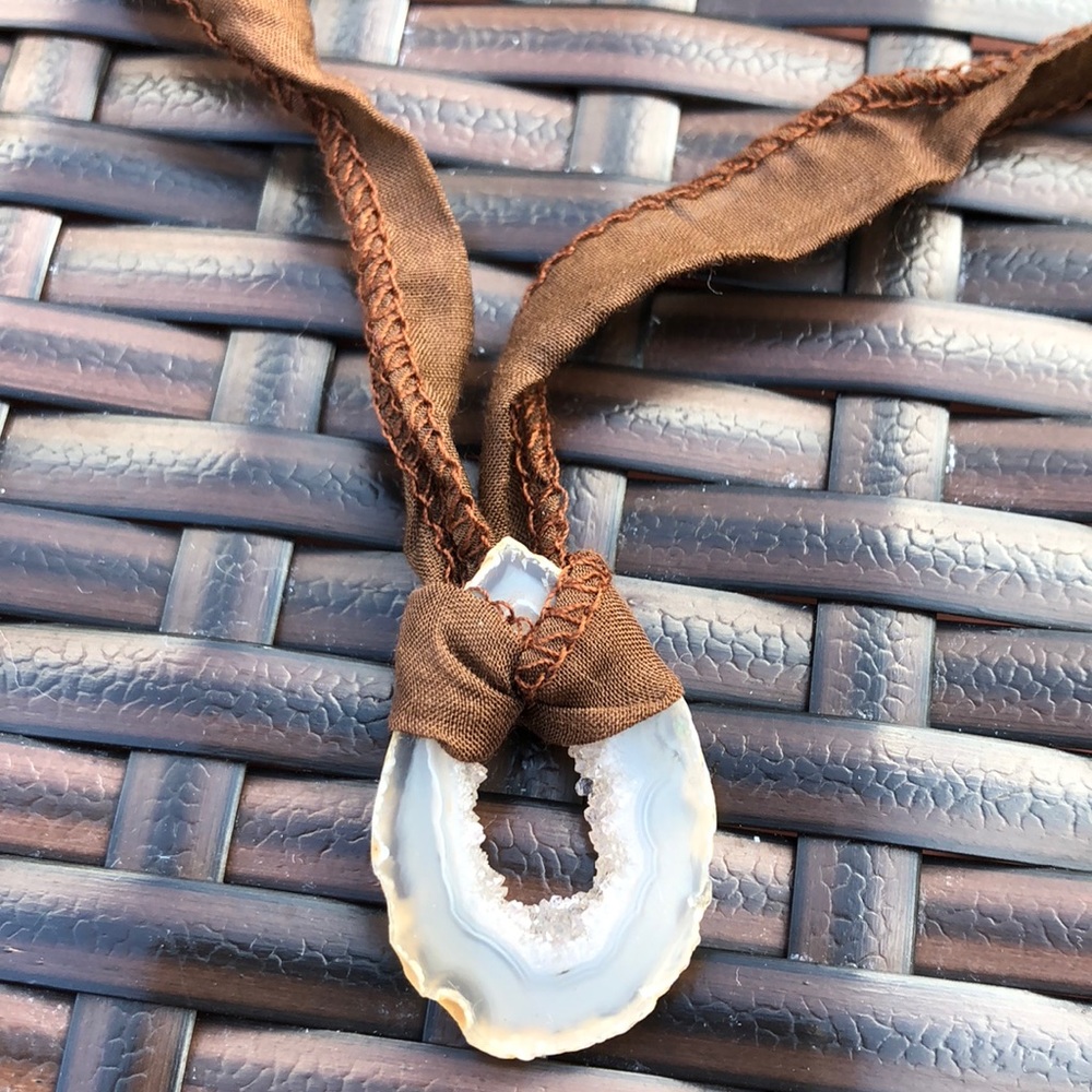 Necklace with crystal detail